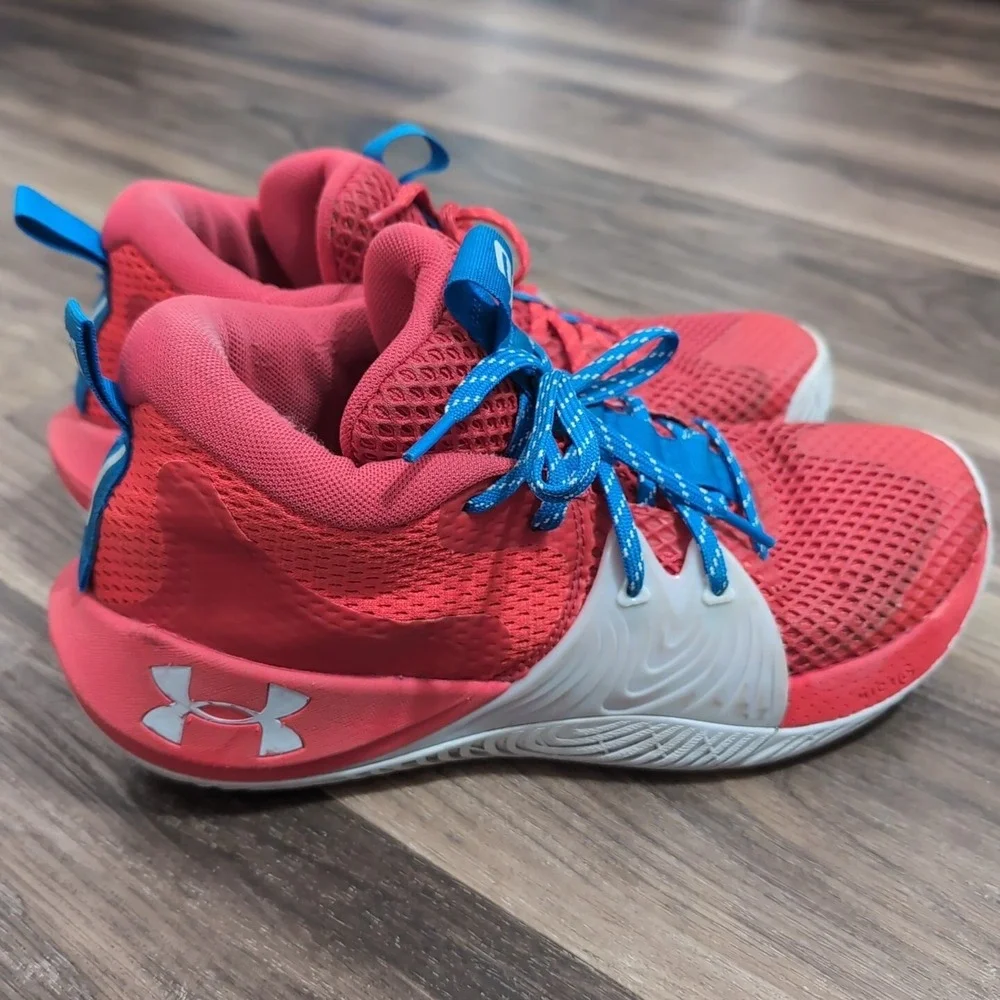 Under Armour Embiid 1‎ HOVR Mens Orange Red/Gray Size 11.5 Shoes